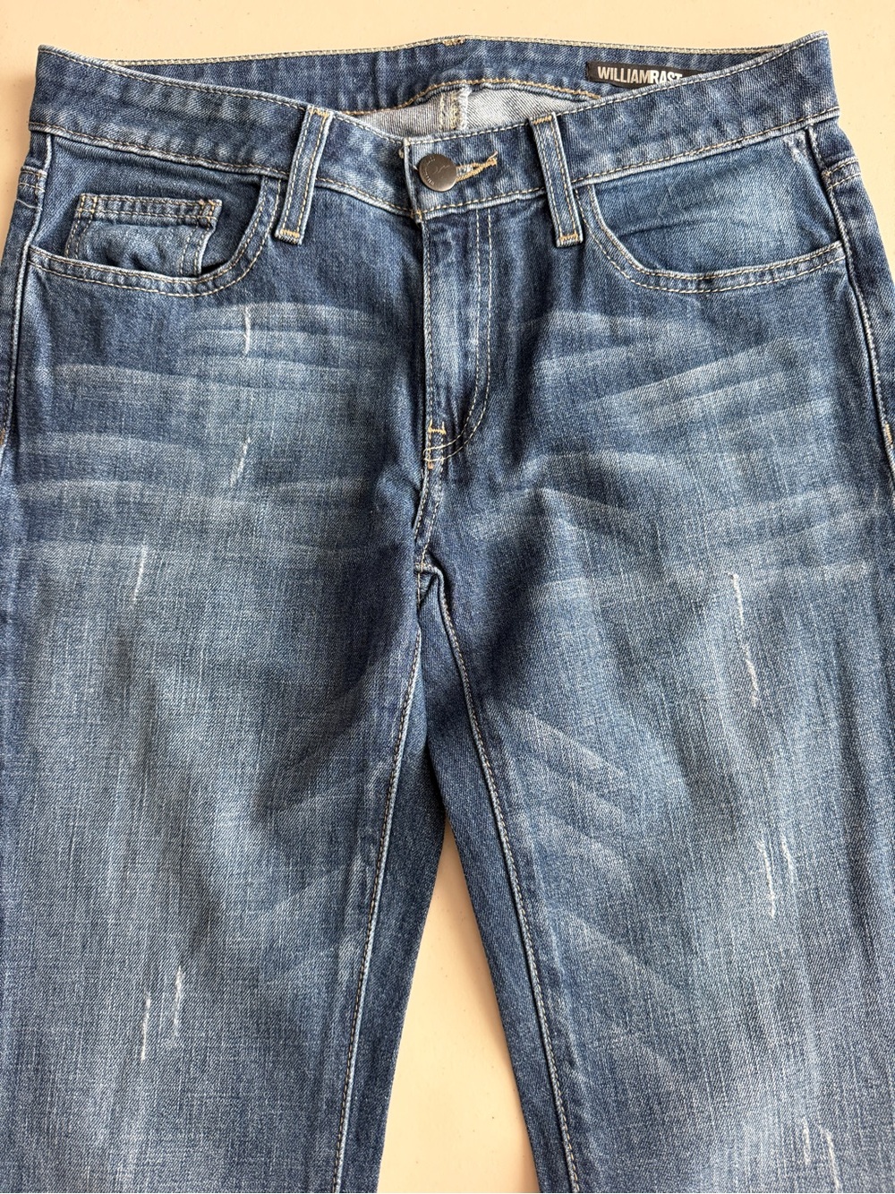 💙🖤👖WILLIAM RAST Justin Timberlake Dark Blue 5-Pocket Boot Cut Denim Jeans NWT